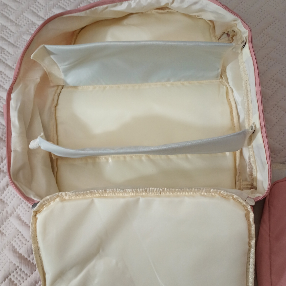 Homiglam Diaper Backpack+Waist Bag+Changing Pad NWOT Pink - Picture 9 of 16